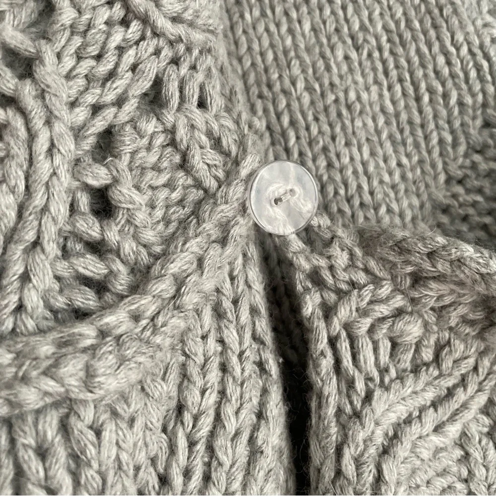 LINE Grey Cozy Cable Knit Cardigan - Picture 4 of 10